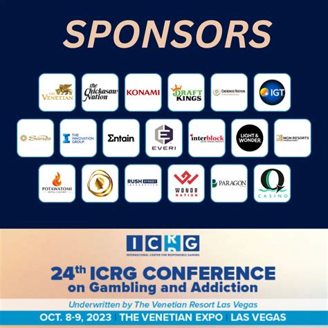 24th ICRG Conference on Gambling and Addiction.